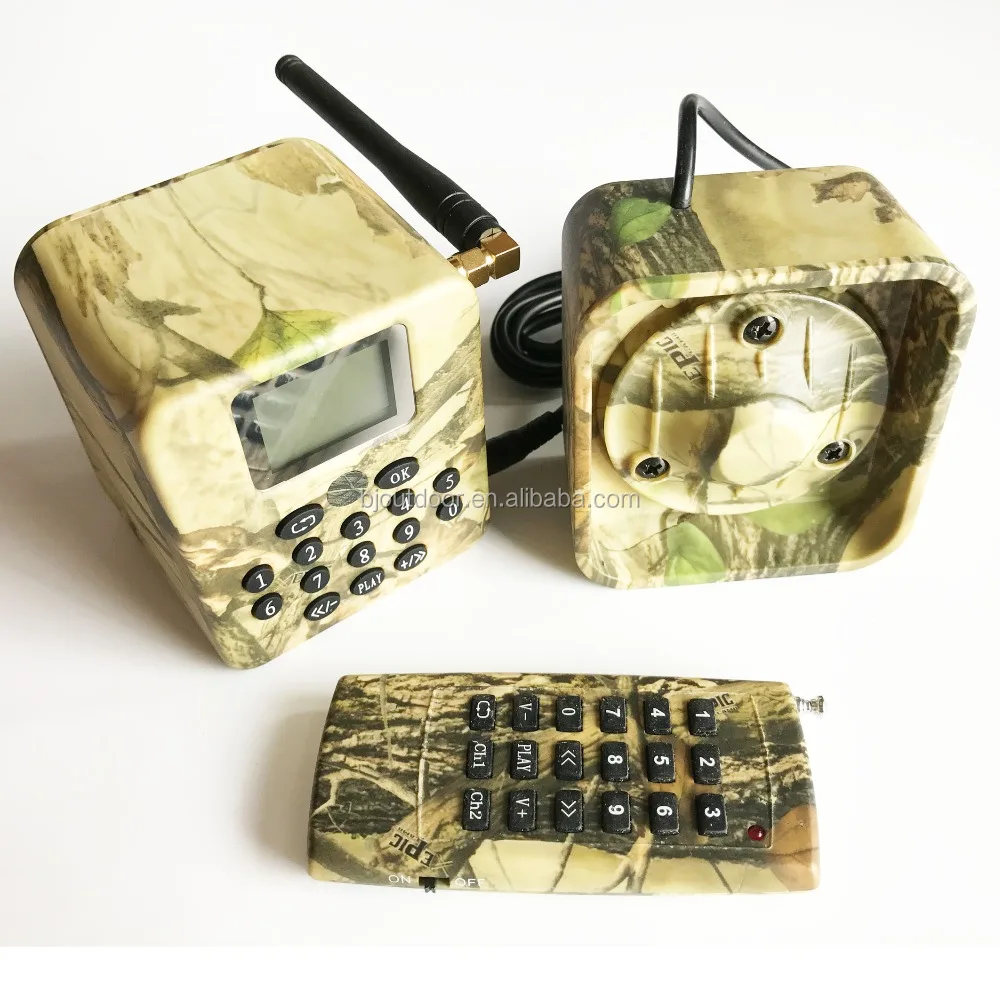Remote control outdoor hunting mp3 player bird decoy bird sound caller 150db 50W loud speaker from BJ Outdoor
