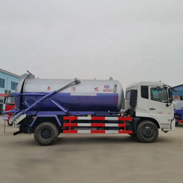 
12000liters vacuum sewage suction tanker truck for sale,4x2 Sewer dredge vehicle for city 