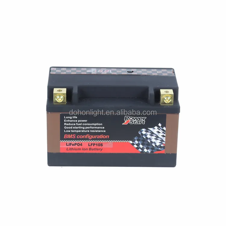 Factory CE ROHS FCC wholesale 2 years warranty LiFePO4 12V Accumulator batteries motorcycle car lithium ion car battery