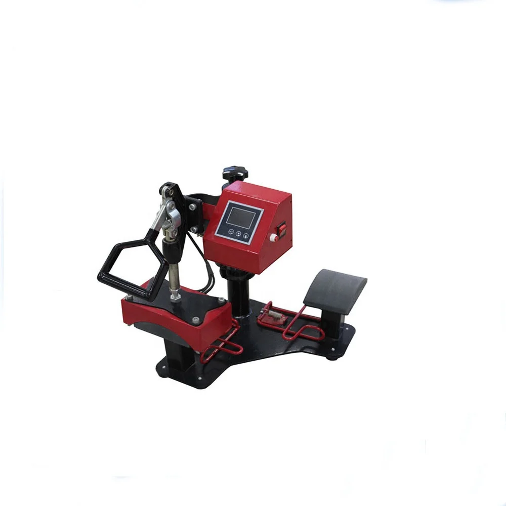 Manual Double Working Tables Cap Transfer Sublimation Printing Heat Press Machine