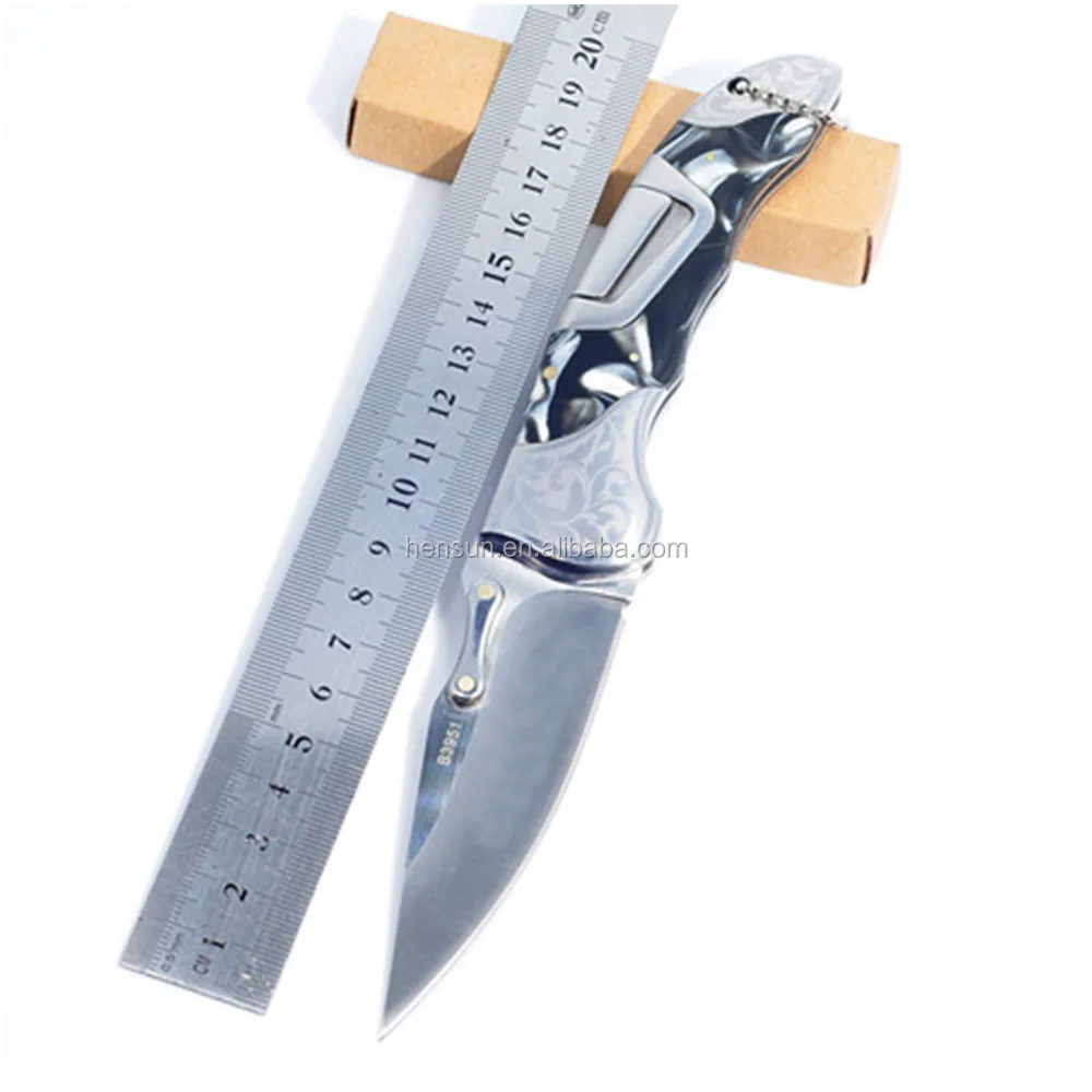 outdoor assistant Stainless steel 420 or 440 survival clasp knife