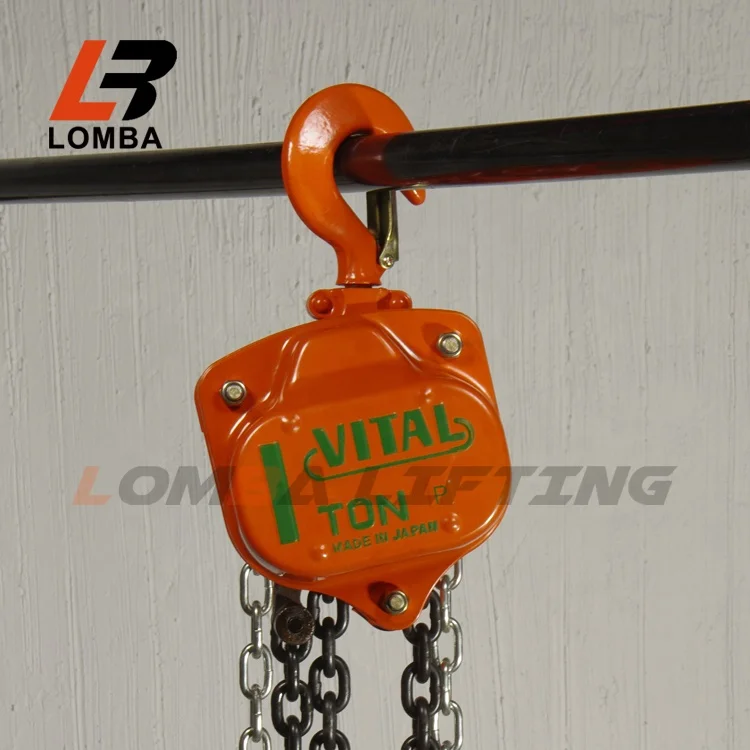High Quality small size hand chain block 10Ton Vital lifting Chain double Puller Block