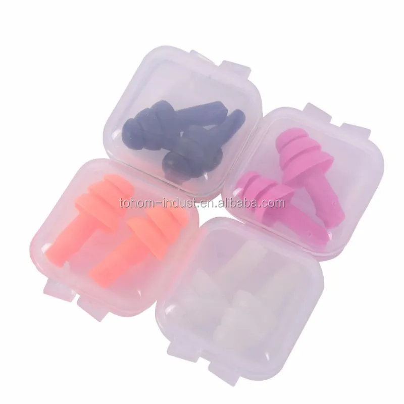 Fashionable wholesale waterproof soft silicone swimming custom earplug