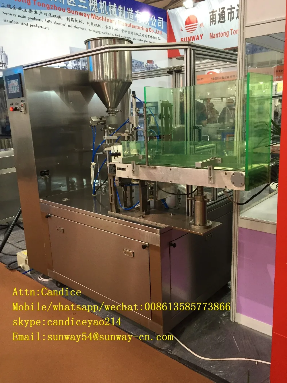Automatic Plastic Cosmetic Tube Filling & Sealing Machine