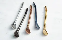 2019 trending spoon straw stainless steel straw spoon