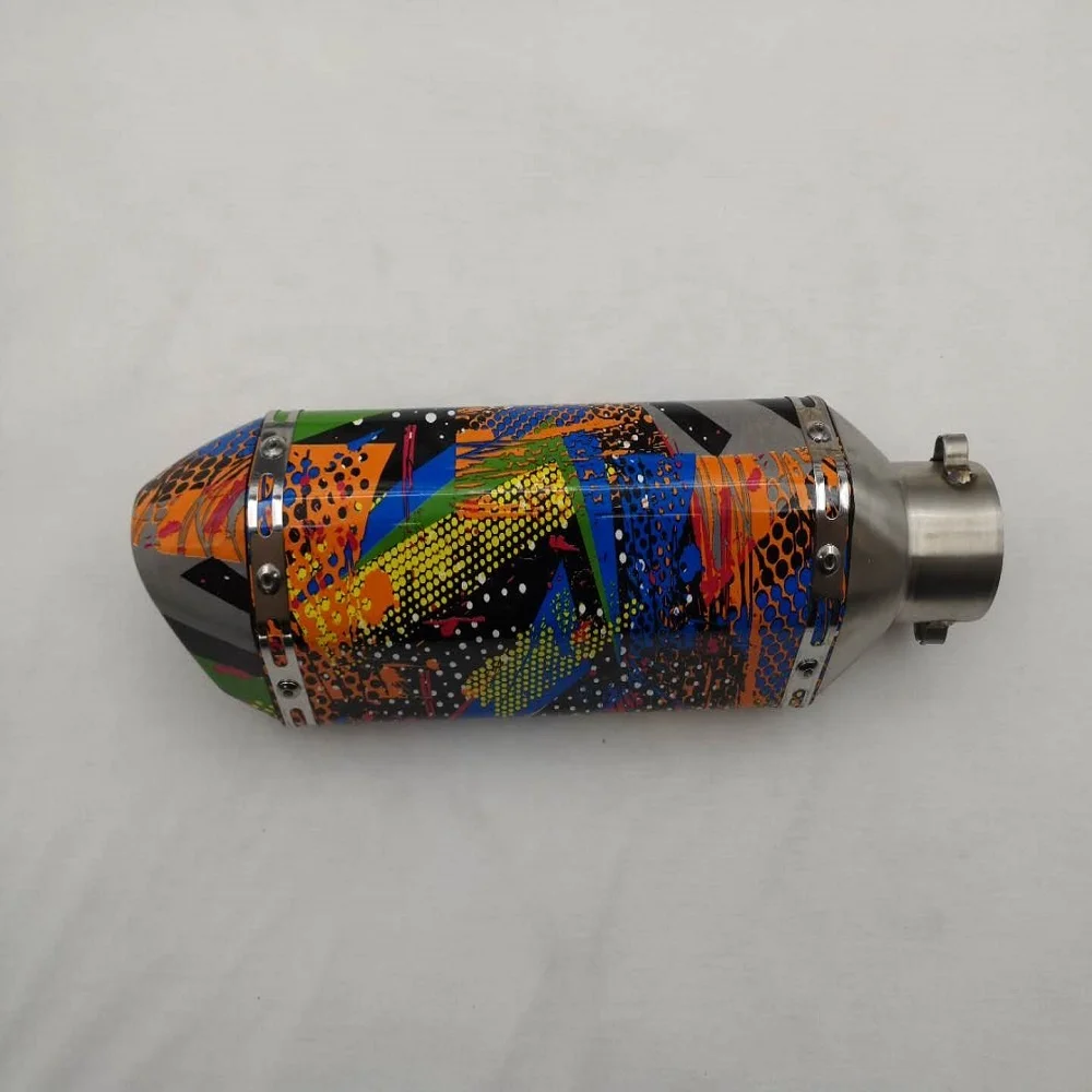 Глушитель выхлопной трубы мотоцикла CRAZY OLD MAN, модель RY17 Шестигранная, для системы выхлопной трубы мотоцикла 150-400 куб. См