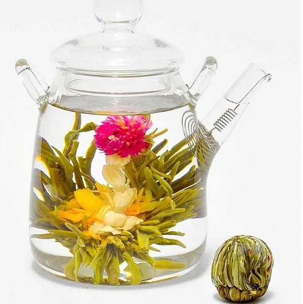 Fujian Art Blooming Flower Tea Ball Beautiful blooming tea