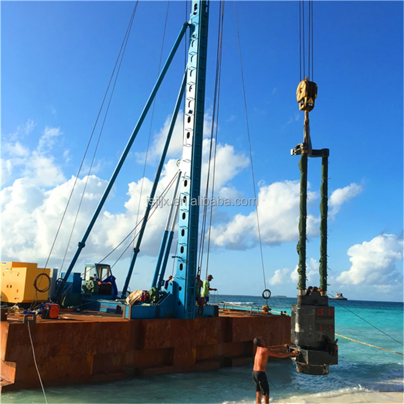 hydraulic hammers double rod diesel pile driver drilling machine