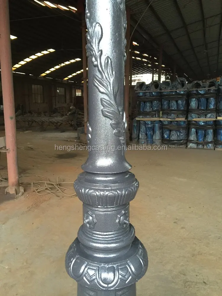 Alibaba Trade Assurance Cast Iron Lighting Column Decorative Lighting Pole