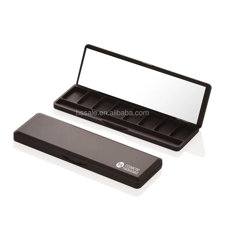 China manufacturer matte black empty eyeshadow makeup cases for sale