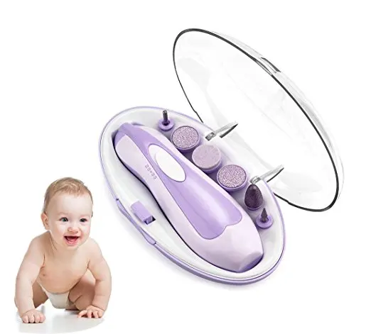 2021 new design baby nail clipper set infant grooming nail care set baby nail electric trimmer
