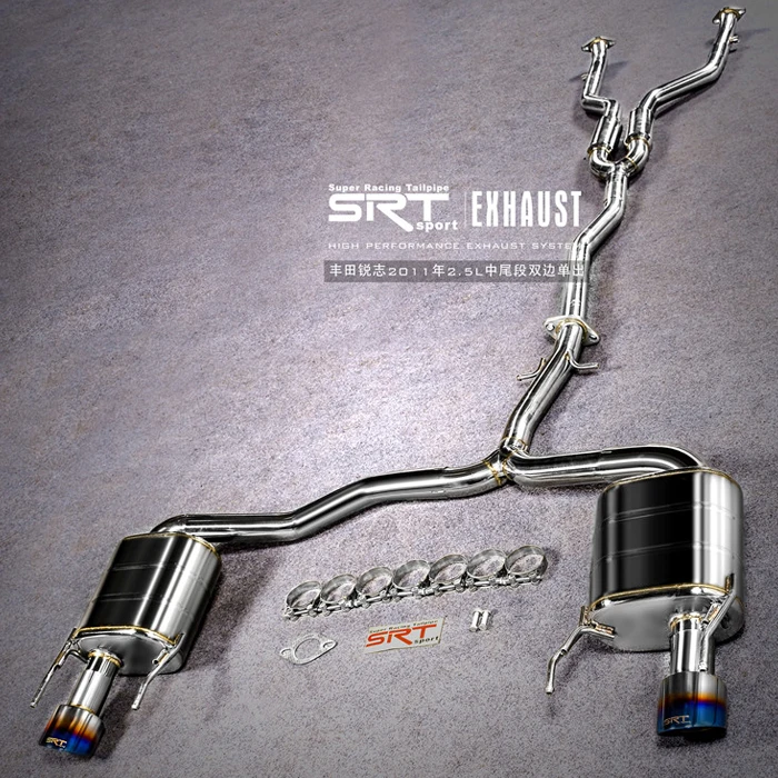 Exhaust Pipe for Toyota REIZ titanium exhaust catback with quad double tip