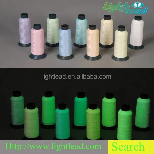 
mass production luminescent knitting acrylic yarn excited by UV lightlead for clothing 