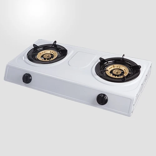 Stainless Steel  Top Double Burner Gas cooker