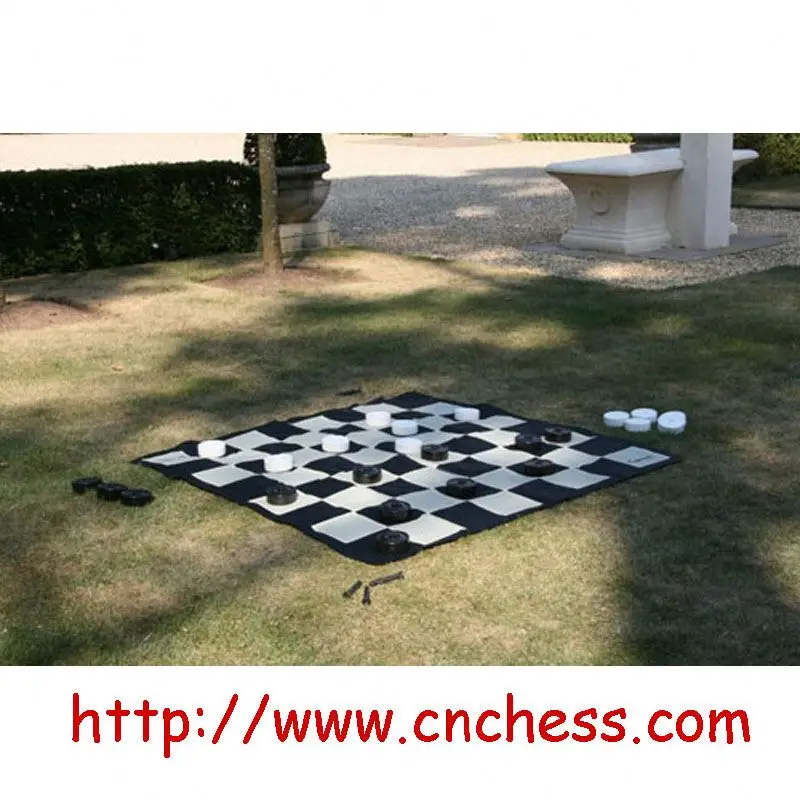 GKP-4 Giant Garden Outdoor Checkers set With Plastic Board