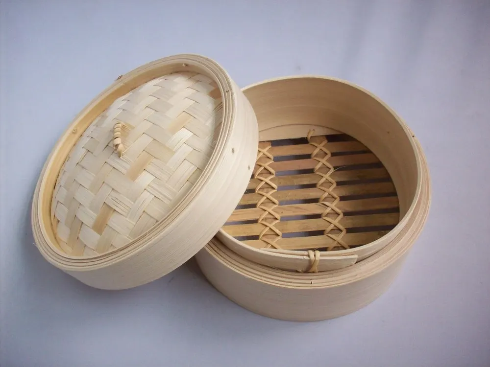 Многослойная Пароварка для овощей и тортов из бамбукового материала