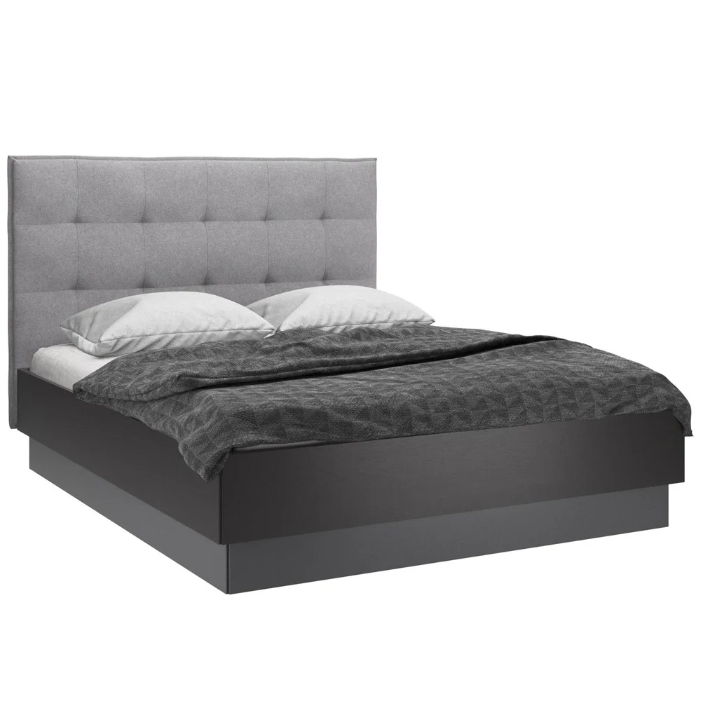 Hydraulic Lift Up Storage Upholstered Fabric Bed