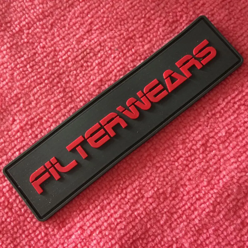 Factory supplier apparel rubber label,clothing silicone rubber label for trademark