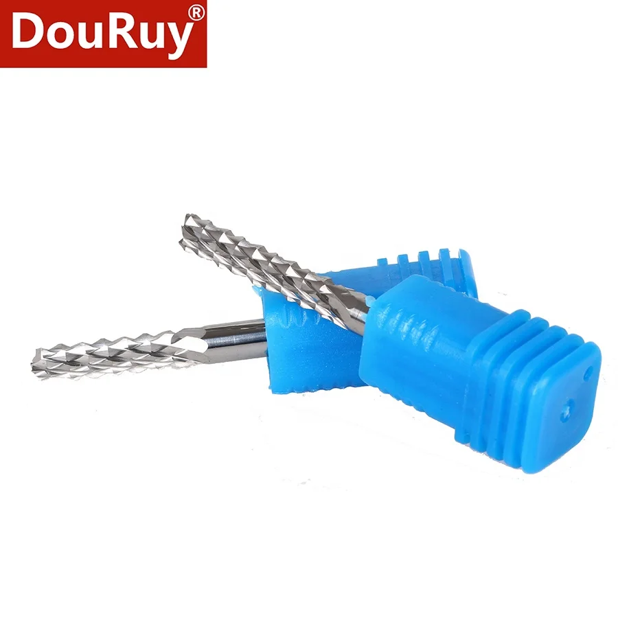 DouRuy PCB end mill Corn milling cutter Pvc Router Bits cnc cutting tool