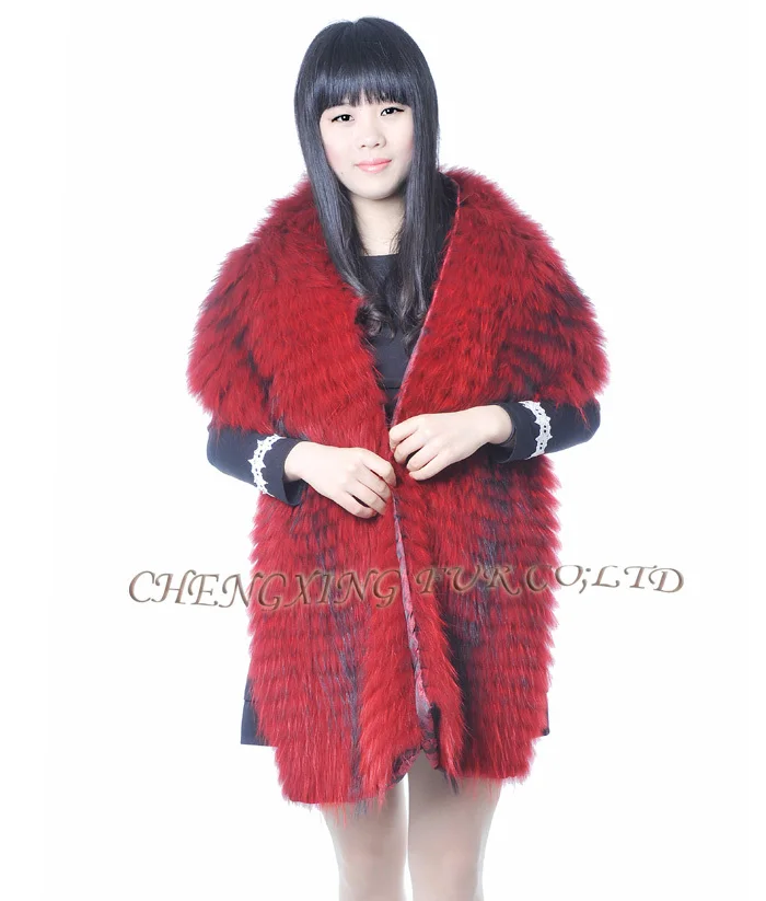 CX-B-79C Natural White Fox Fur Stole Real Fox Fur Cape Genuine Fur Shawl For Women