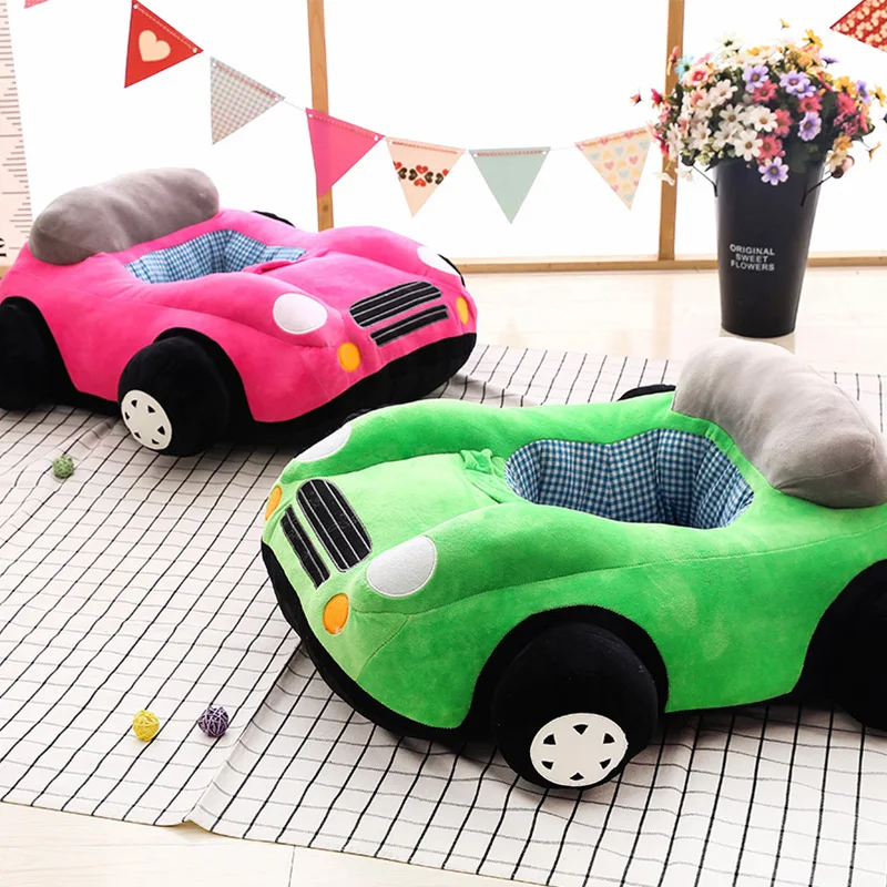 Милый маленький мультяшный плюшевый раздвижной гоночный картинг для детей