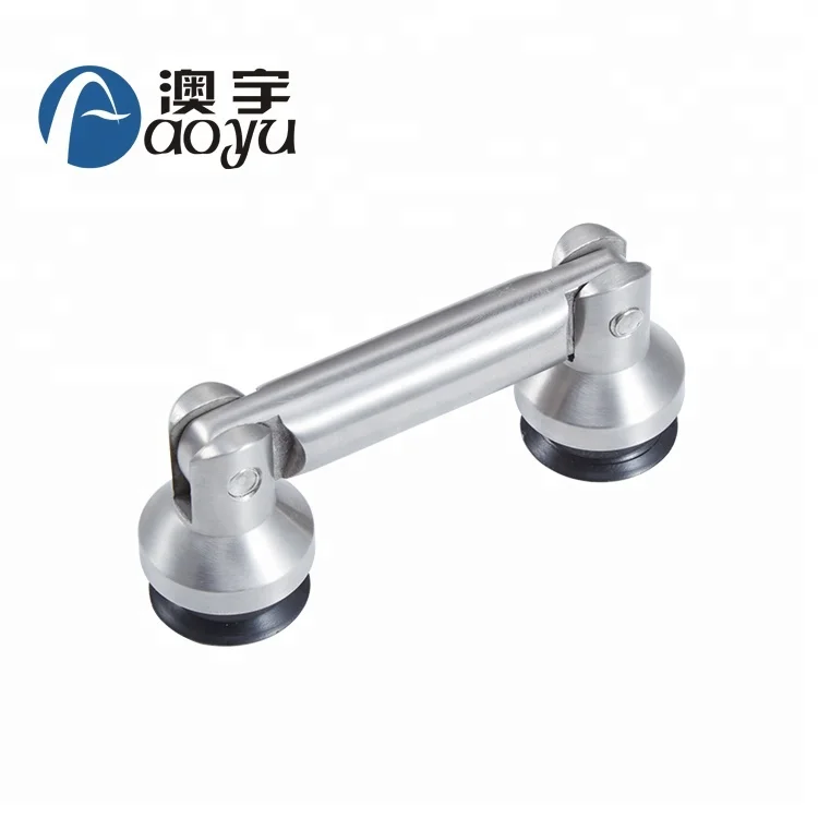 High quality stainless steel 304 adjustable glass to glass connector fitting  for glass doors