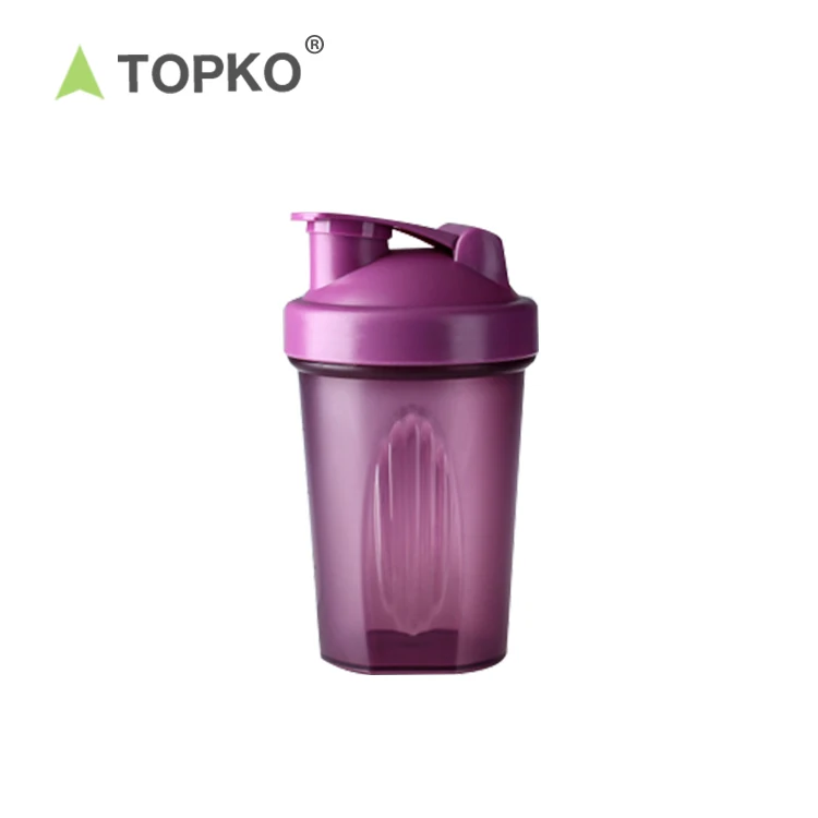 TOPKO 400ml Blender Mixer Bottle Protein Powder Shaker Water Bottle