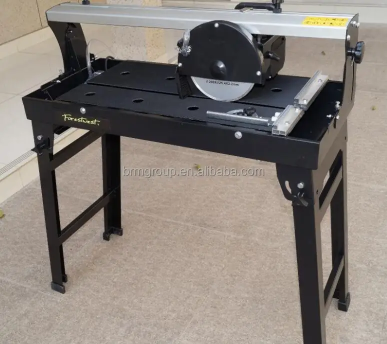 800W 600mm Electric Wet Tile Saw Cutter Smooth Rail Portable Tile Cutting Machine with Foldable Stand BM681