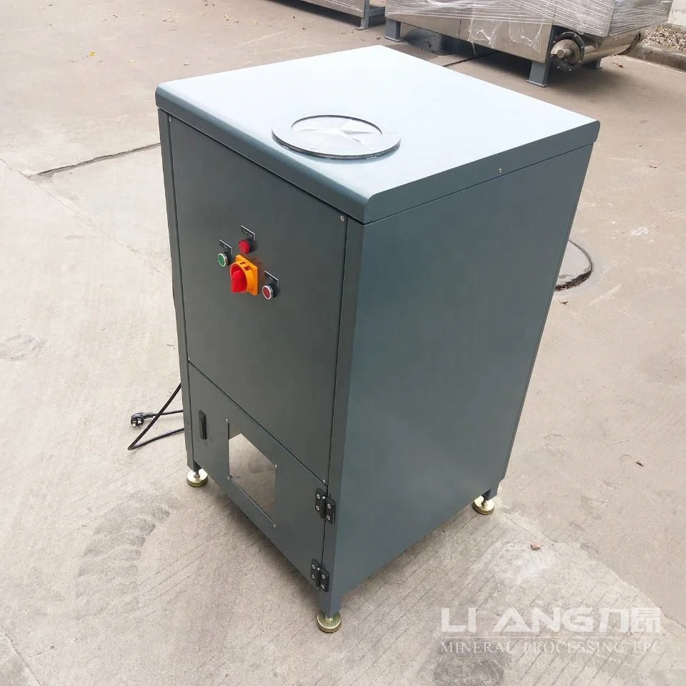 Portable glass bottle crusher with universal casters for reducing volume