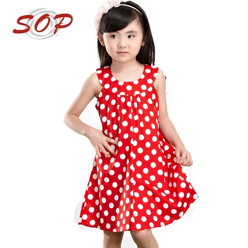 Wholesale Children Clothing Baby Girls Dress Kids Frock New Design Fashional Cotton Dresses Casual Hot Summer Elegant Beach Wear