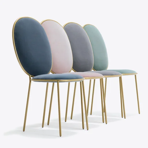 
Classic style luxury gold wire furniture Steel Stay Nika Zupanc Dining chair 