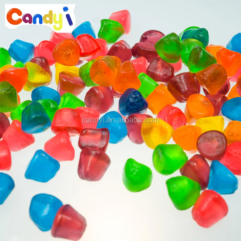 Hot sale colorful oil coated bullet shaped gummy jelly sweet candy