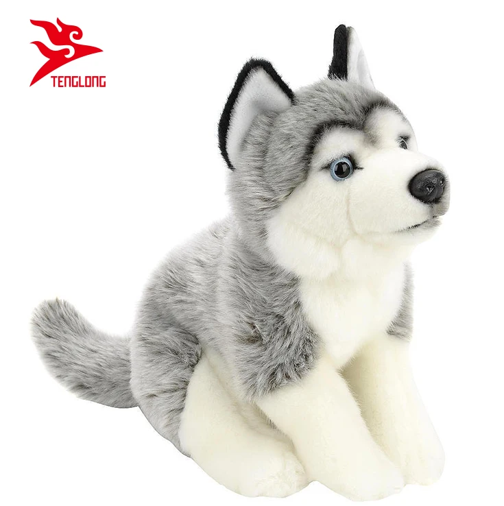 Yangzhou Gold Supplier Custom 12inch Plush Stuffed Animal Husky Toy