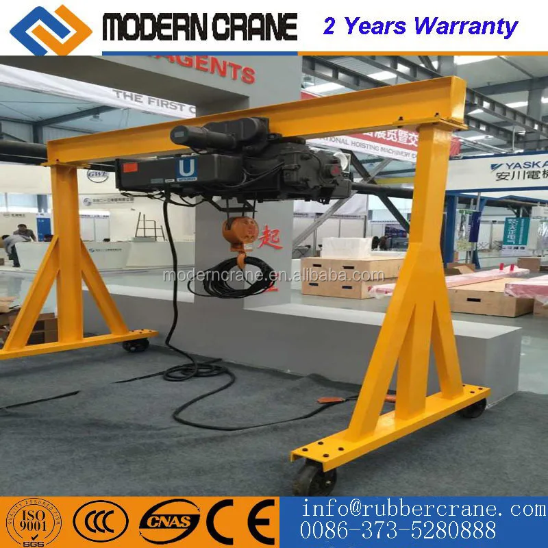 10 Ton Movable Model Electric Hoist Small Gantry Crane