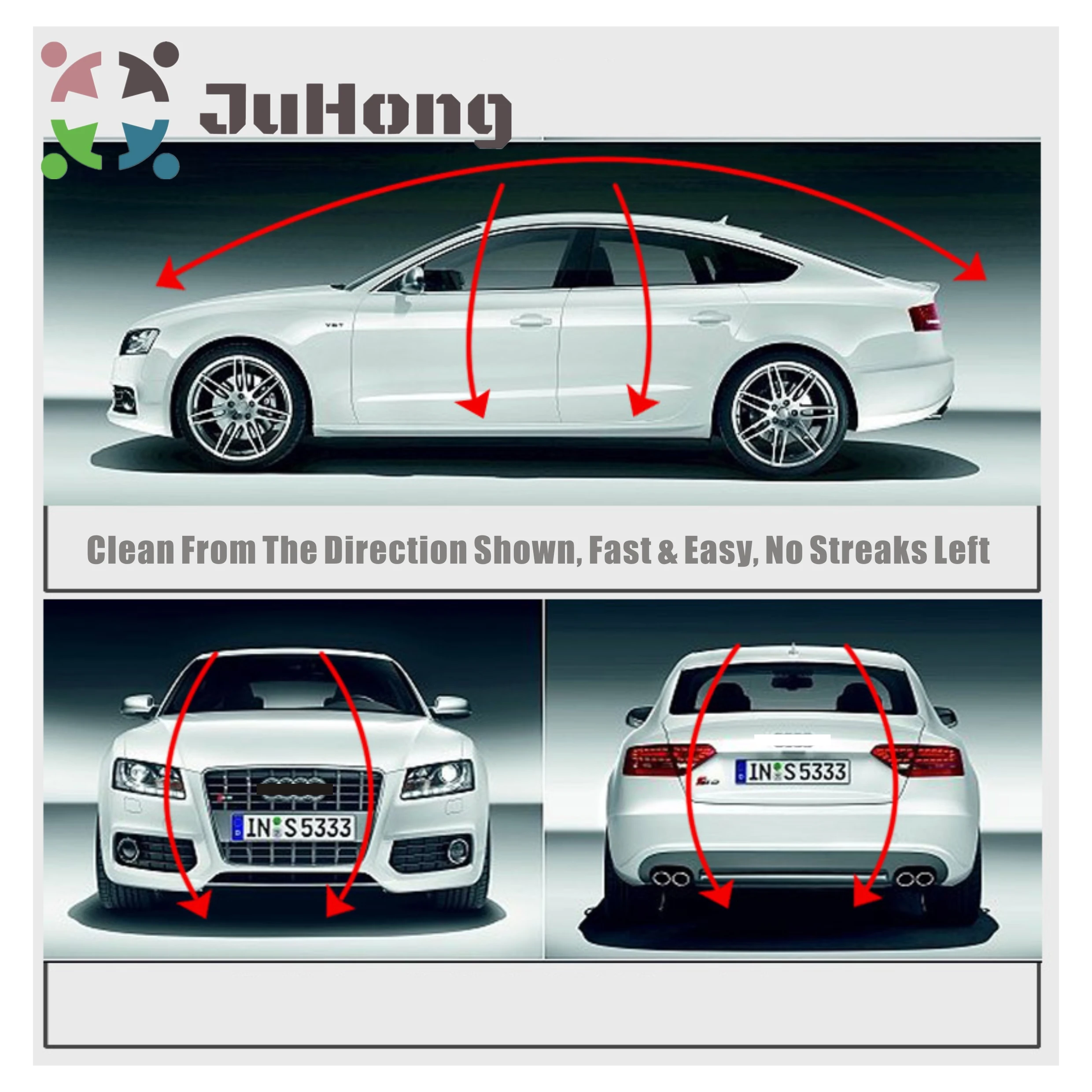 All Purpose Squeegee for Shower Window Car Glass Yellow Frame Soft Silicone Blade Cleaning Kits Door Wall Tile Glass