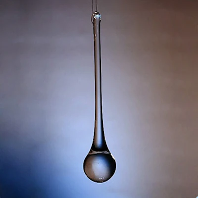 events rain drop clear glass 6 inches crystal hangers lighting stunning display decorations hanging pendants ornaments