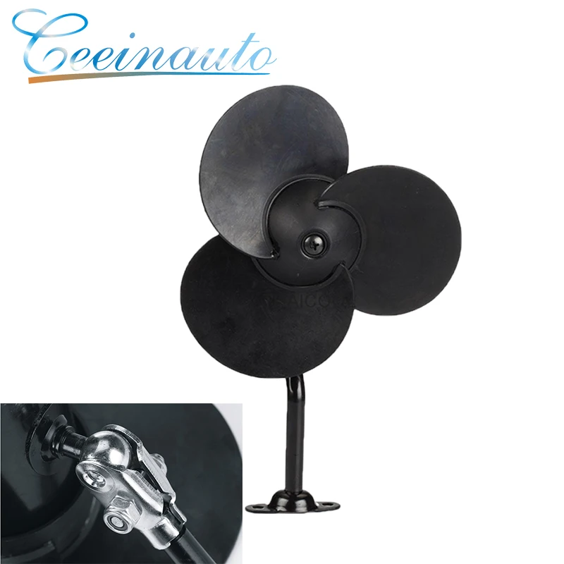 3pcs Rubber Blade 5 inch 24V DC bus fan safety car cooling fan for driver