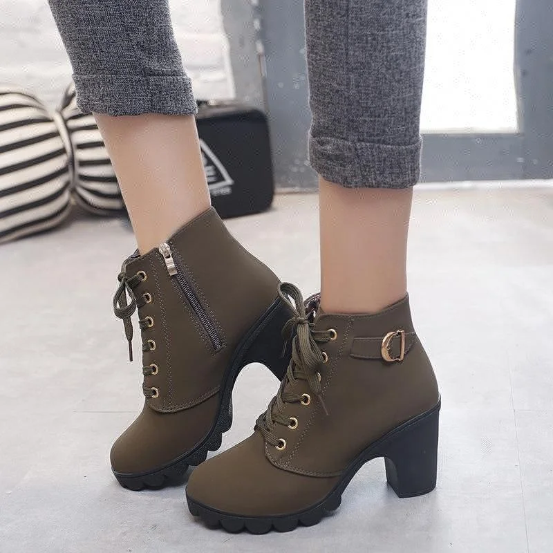 
GUGUTREE 35-41# cheap prices large size women winter boots big sizes lady winter ankle boots 