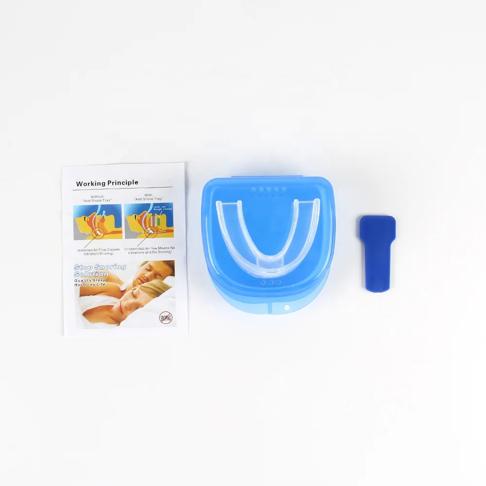 Anti Snoring Mouthpiece Anti Snore Tongue Retainer Silicone Remold Sleep Trays Stop Snore Solution