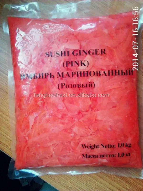 
Sample avialble pink sweet taste quality guarantte sushi ginger marinated 