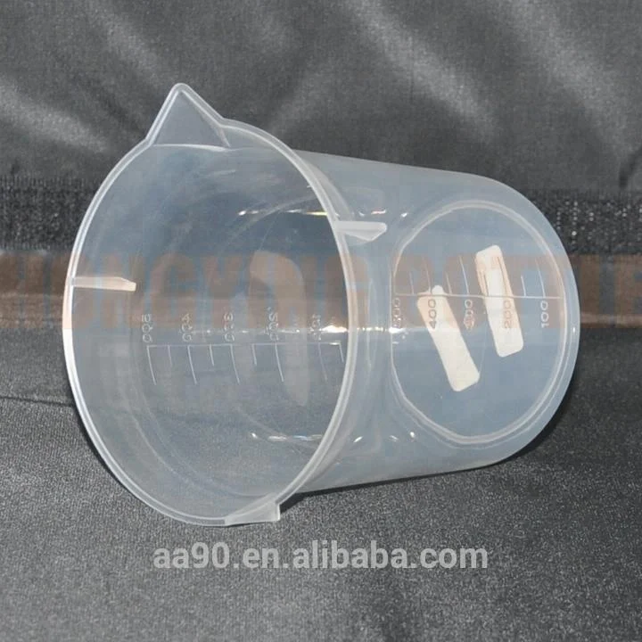 500ml plastic measuring cup 500ml beaker  Can customize blow molding and injection mold
