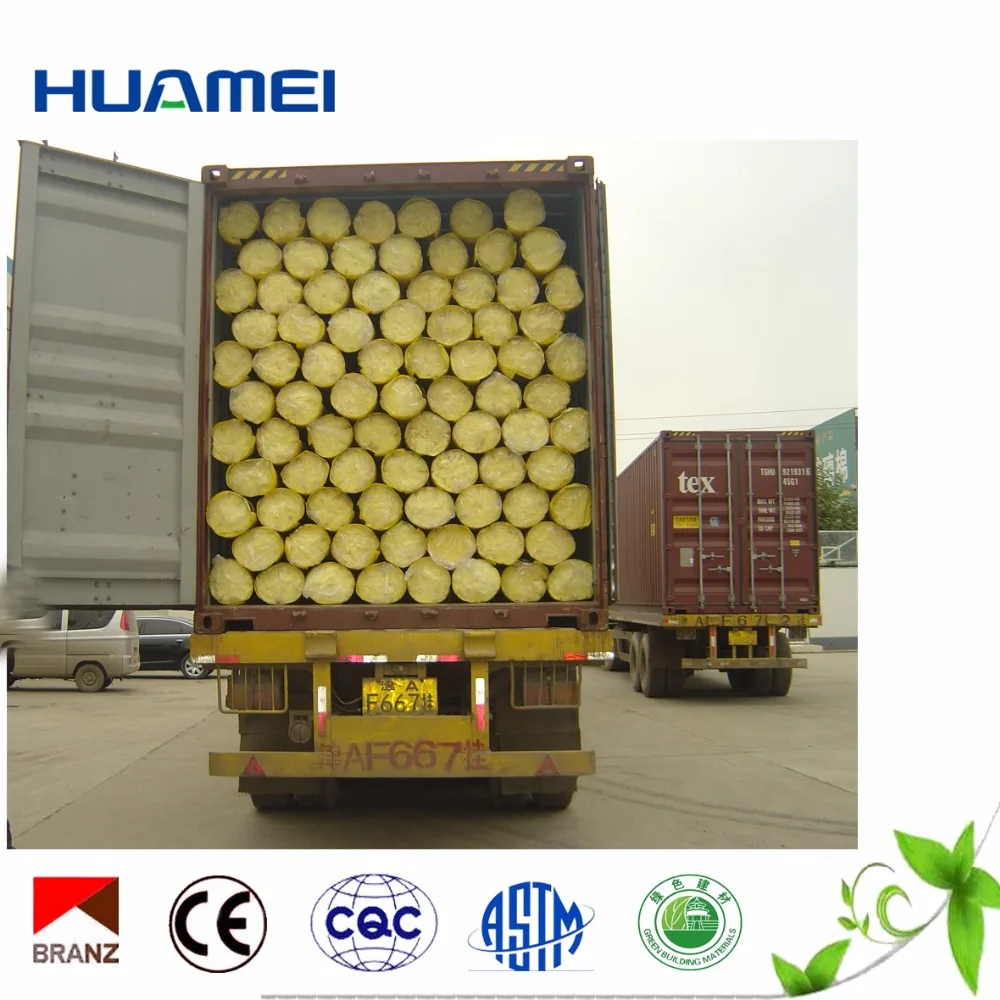 
Fireproof fiber glass wool blanket rolls waterproof thermal insulation 