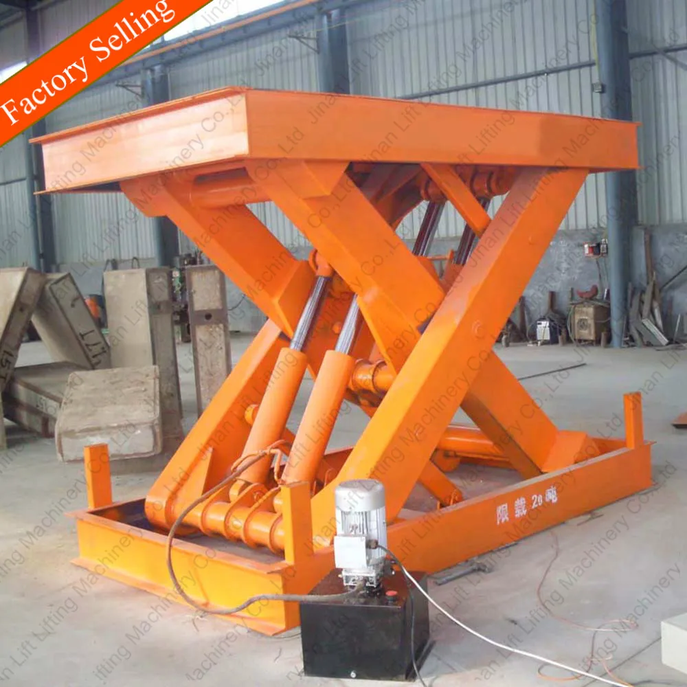 Fixed scissor hydraulic elevator lift warehouse goods elevator