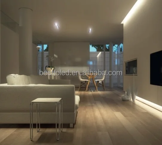 China supply High quality W45*H37.7mm recessed illumination aluminum led edge lit profile for cove lighting