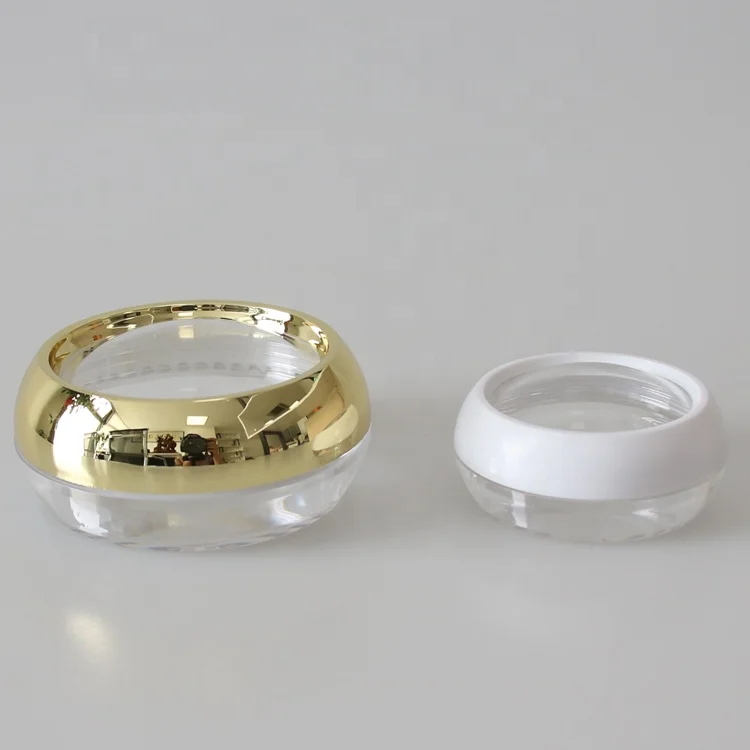 
20ml 50ml Empty Acrylic Luxury Capsule Saffron Packaging Jar Cosmetic Jar 