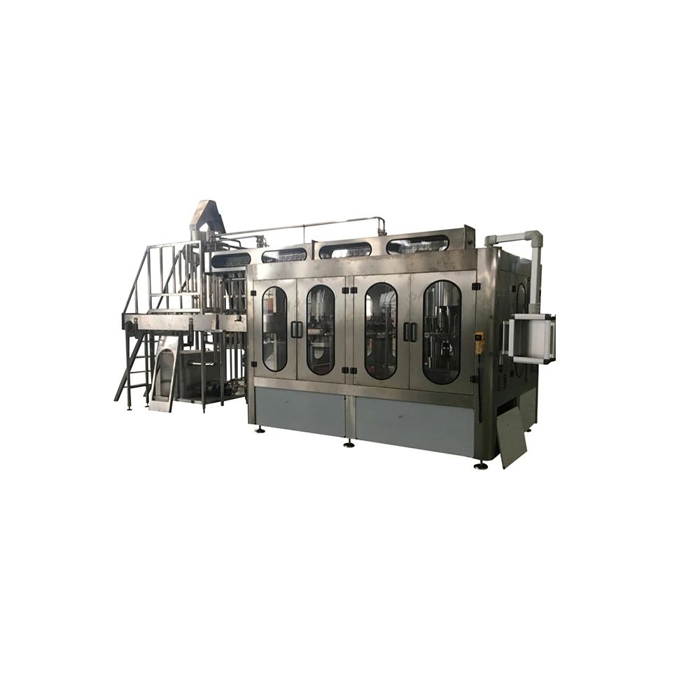 Fully automatic pure water bottling machine monoblock washing filling capping 3 in 1 machine