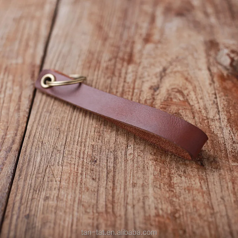 Cow Leather Key Ring Loop Belt Loop Keychain