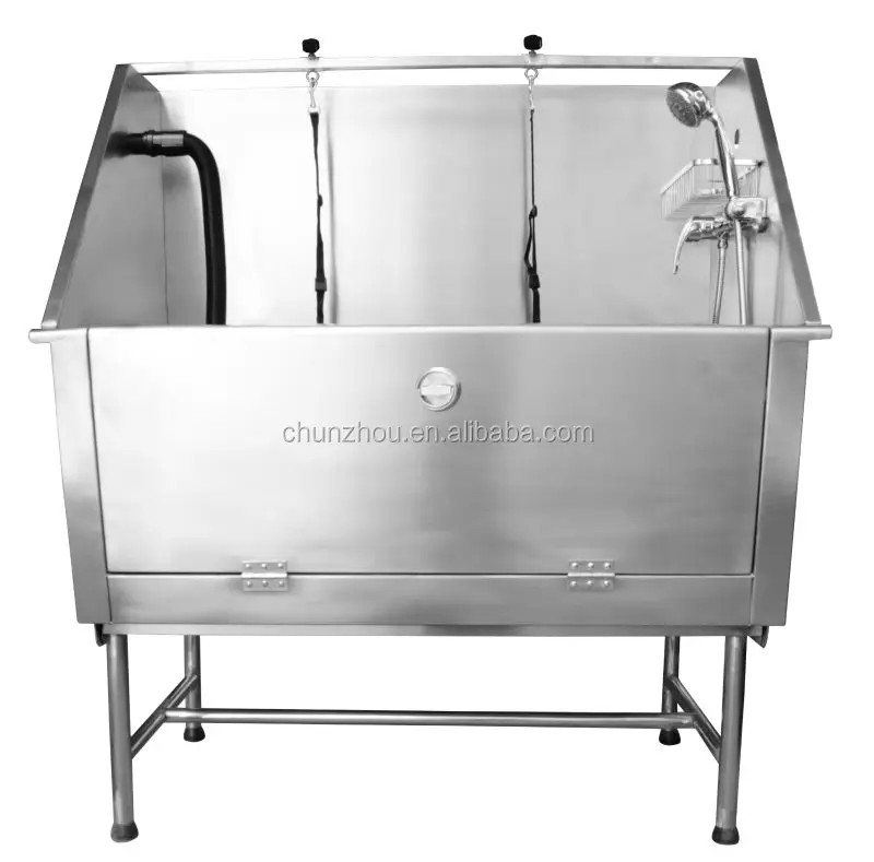 50 Inch 14 gauge stainless steel dog bath tub H-105 for groomer shop and homeuse