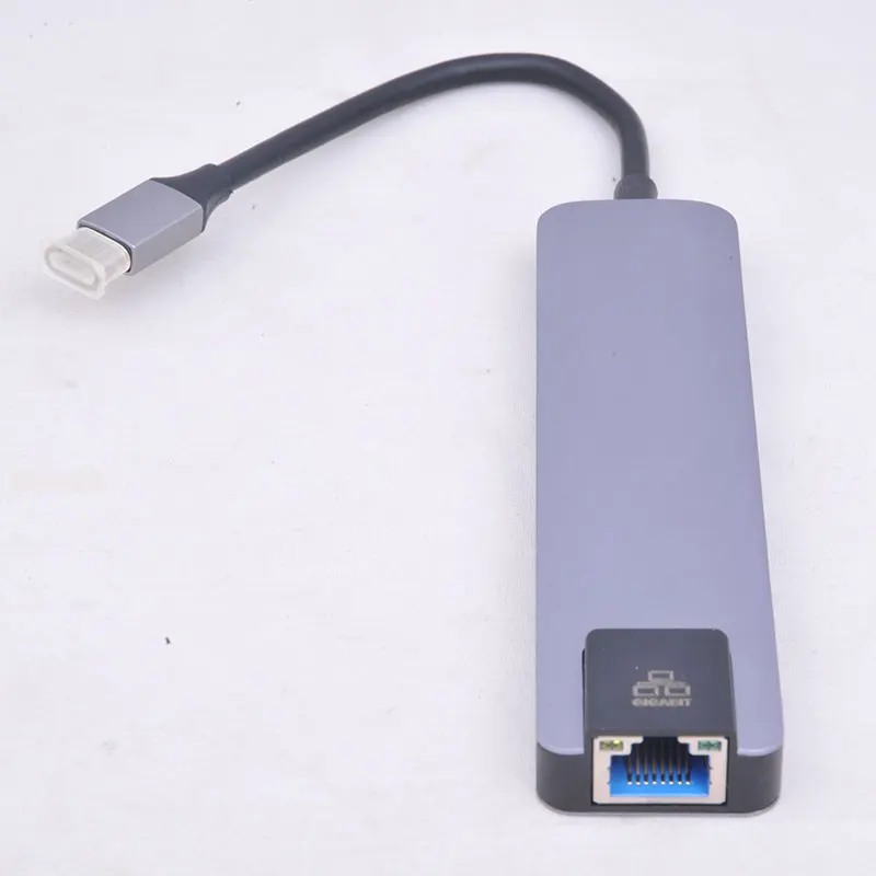  7 в TYPE-C до HD MI USB3.0 RJ45 Ethernet конвертер адаптера SD устройство для считывания с tf-карт Type-C USB концентратор 60 Вт PD переменного
