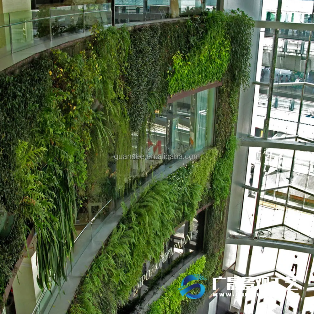 Plastic Evergreen High Quality Indoor Outdoor Decoration Artificial Plant Wall